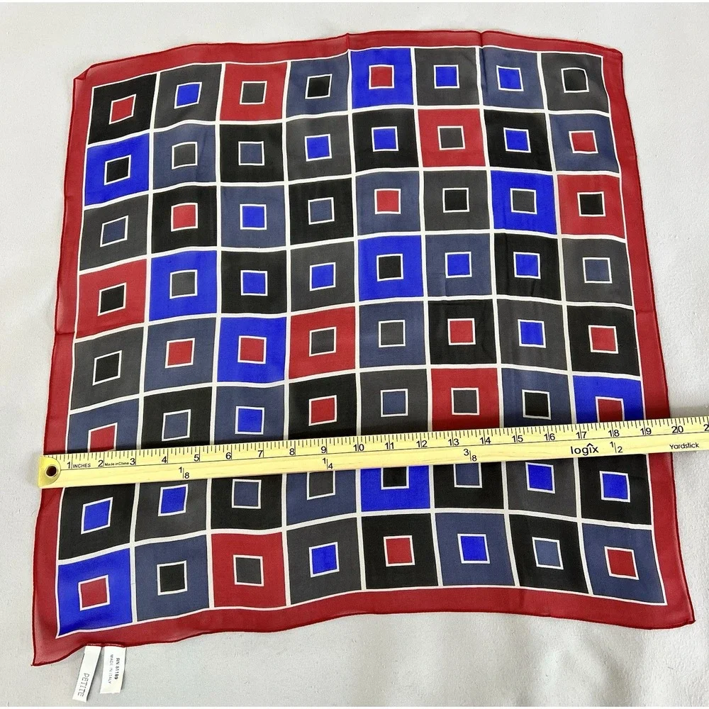 Vintage Petite Sophisticate Scarf 100% Silk 20
